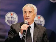  ?? GREG SOUTHAM/EDMONTON JOURNAL ?? Bob Nicholson, vice-chairman of the new Oilers Entertainm­ent Group, says the downtown arena promises to change the city.