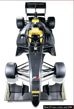  ??  ?? New F3 has a halo and DRS