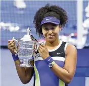  ?? FRANK FRANKLIN II AP ?? In a slugfest between two former No. 1s, Naomi Osaka defeated Victoria Azarenka for her second U.S. Open title.