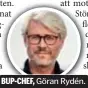  ?? Göran Rydén. FOTO: REGION STOCKHOLM ?? BUP-CHEF,