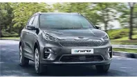  ?? FOTO: KIA ?? Lange unter Strom: Der E-Niro soll maximal auf eine Normreichw­eite von 485 Kilometern kommen.