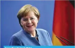  ??  ?? German Chancellor Angela Merkel