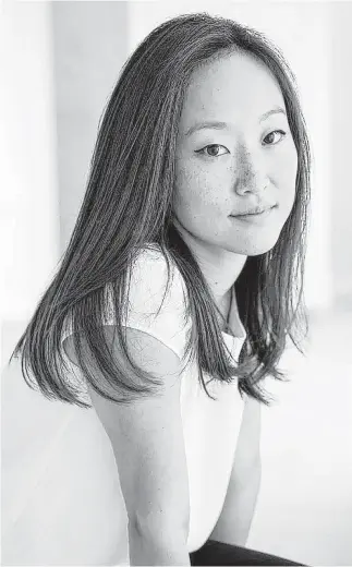  ??  ?? “If You Leave Me” author Crystal Hana Kim is a gifted storytelle­r whose prose is a bit purple.Courtesy photo