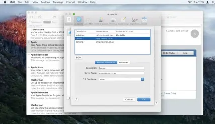  ??  ?? If SMTP server settings in Mail look perfectly correct but you still can’t messages, delete each from the list of SMTP servers and then set up a new one with the same settings.