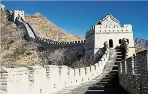  ??  ?? History preserved: More than 60 government-employed rangers and around 200 volunteers regularly patrol the Great Wall. — China Daily/Asia News Network