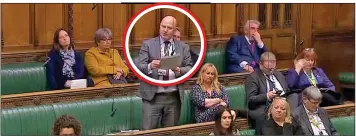  ?? ?? STAYING CLOSE: Neale Hanvey stands by Lisa Cameron on the SNP benches this month, and sits among Nationalis­ts including Joanna Cherry in December, right. Below, with SNP MPs at a protest