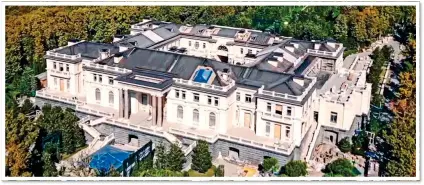  ??  ?? LAVISH: Image of a mansion from a video released by Alexei Navalny, who claims it has been built for President Putin