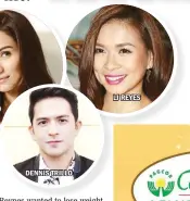  ??  ?? JENNYLYN MERCADO DENNIS TRILLO LJ REYES