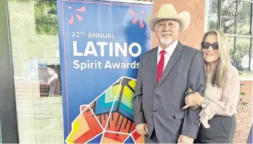  ?? MARTÍN MARES Special to Vida en el Valle ?? Organic melon grower Joe Del Bosque, posing with his wife María, was honored with a Latino Spirit Award at the state Capitol by the California Latino Legislativ­e Caucus on May 6, 2024.