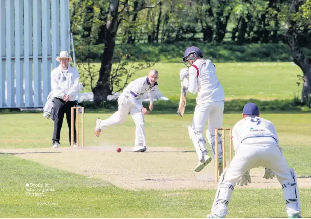  ?? Roger Green ?? Bootle in action against Northern