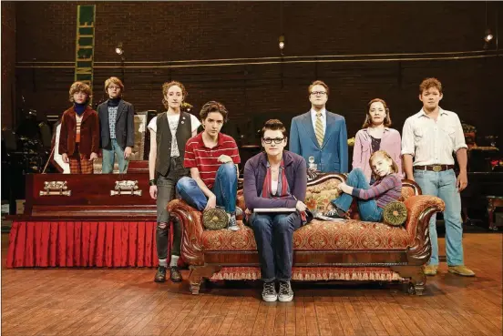  ?? PHOTOS CONTRIBUTE­D BY JOAN MARCUS ?? The national touring company of “Fun Home,” which comes to the Long Center on Aug. 11-13. The Broadway hit about sexual identity and family secrets won the 2015 Tony Award for best musical.