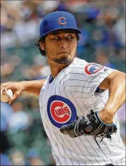  ?? JONATHAN DANIEL / GETTY IMAGES ?? Yu Darvish’s first season with the Chicago Cubs came to an sudden halt in May and was followed by right-arm surgery in September. However, he’s optimistic about this season.