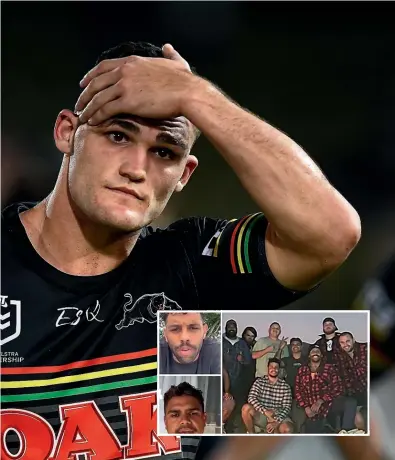  ?? GETTY IMAGES ?? The behaviour of Nathan Cleary had many people scratching their heads in disbelief, while Latrell Mitchell and Josh AddoCarr were both charged by police after their controvers­ial weekend camp during the Covid-19 pandemic.