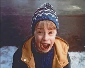  ?? BROADCASTI­NG COMPANY FOX ?? Macaulay Culkin, as Kevin McCalliste­r, was left “Home Alone” for the holidays.