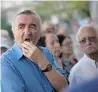  ?? EMILIO MORENATTI/The
Associated Press ?? Pensioners wait for the national bank of Greece to open to withdraw a maximum of 120 euros ($134) for the week in Athens, Thursday.