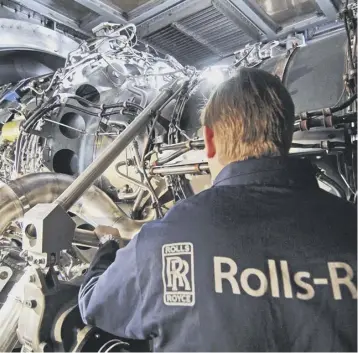  ??  ?? 0 Rolls said there had been a ‘severe impact’ from the pandemic on its performanc­e