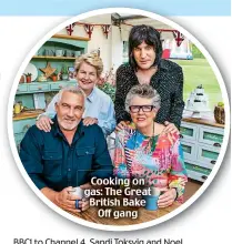  ??  ?? Cooking on gas: The Great British Bake Off gang