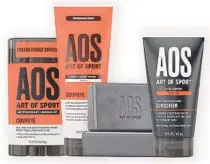  ?? Art of Sport ?? PRODUCTS include deodorant, body wash, soap, sunscreen.