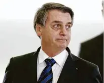  ?? Pedro Ladeira/folhapress ?? O presidente Jair Bolsonaro sinalizou que pode trocar o diretor-geral da Polícia Federal