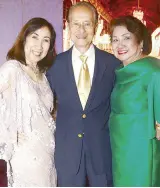  ??  ?? Velia Cruz, Justice Jun Ranada and wife Evelyn