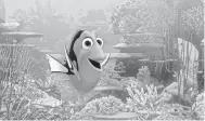  ?? PIXAR ?? Ellen DeGeneres’ forgetful Dory is searching for her fish parents in Finding Dory.