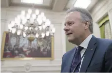  ?? JUSTIN TANG/THE CANADIAN PRESS ?? Bank of Canada governor Stephen Poloz’s more positive outlook in April set the stage for the loonie’s five per cent gain on the U.S. dollar.