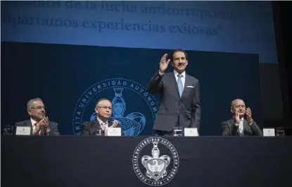  ?? ESPECIAL ?? Realizan Segundo Foro Anticorrup­ción del Pacto Mundial de Naciones Unidas.