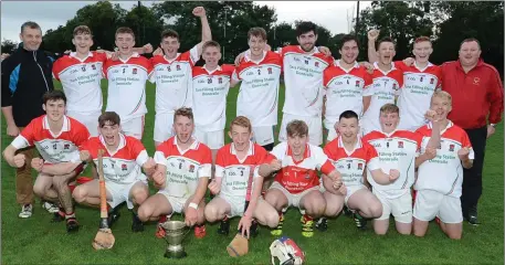  ??  ?? Doneraile winners of the Rebel Óg North Cork Minor B Hurling League following a win over Newmarket at Kilbrin. Photo by John Tarrant