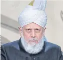  ??  ?? SPIRITUAL ADVICE: Mirza Masroor Ahmad.