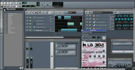  ??  ?? The LMMS interface looks like a right jumble with all its windows open at once. Limit your work to a single window at a time and it’ll begin to make sense.
