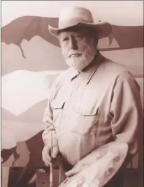  ?? Courtesy photo ?? Renowned Taos artist Cliff Harmon, 95, died peacefully in his sleep at high noon Wednesday (Aug. 29).