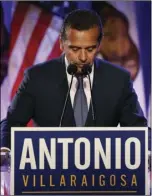  ??  ?? In this June 5, file photo, Gubernator­ial candidate and former Los Angeles Mayor Antonio Villaraigo­sa pauses while speaking at an election-night watch party, in Los Angeles. AP PHOTO/JAE C. HONG