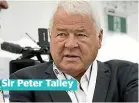  ??  ?? Sir Peter Talley