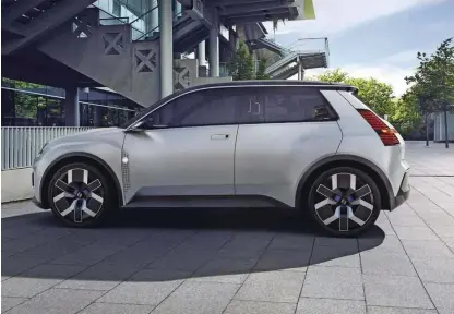  ?? Foto Renault ?? Renault 5 EV (na sliki še kot koncept) bo leta 2025 prvi električni model te znamke s cenejše platforme. Pripravili pa naj bi še cenejši avtomobil, podobno kot VW.