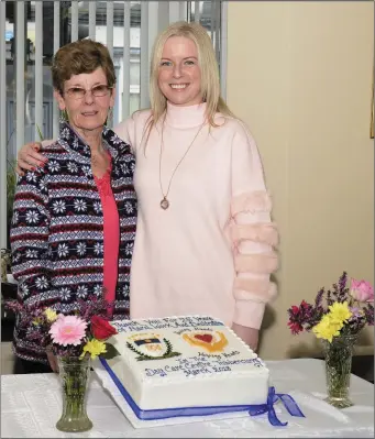  ??  ?? Mary Killeen , who has served in the Daycare Centre for 25 years, with her daughter Angela Killeen. Pic: Tom Callanan.