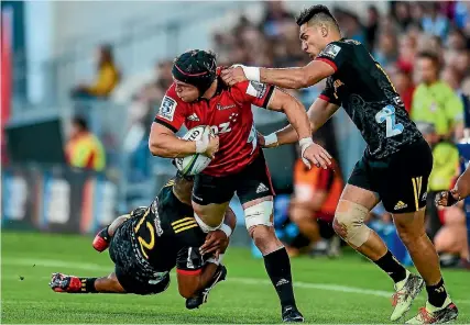  ?? PHOTOSPORT ?? Matt Todd, who fractured his thumb in the first game against the Chiefs in Christchur­ch on February 24, will be an important asset at the breakdown when the Crusaders meet the Hurricanes in Wellington on Saturday night.