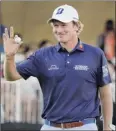  ?? Robert Laberge / Getty Images ?? Brandt Snedeker reacts to his putt on the 18th hole during the third round of the Safeway Open on Saturday.