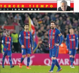  ??  ?? TRISTE. Messi no celebró el penalti que le marcó al Leganés.
