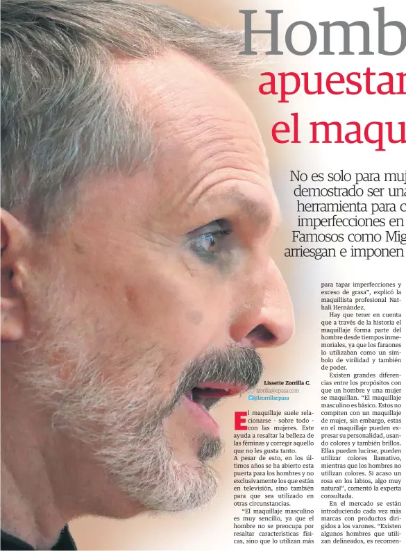 Hombres apuestan por el maquillaje - PressReader