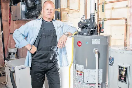  ?? ALEX SCHULDTZ THE HOLMES GROUP ?? Look for signs of leaks around fixtures, faucets and appliances, Mike Holmes advises.