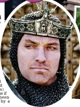  ??  ?? A mockney mess: David Beckham in King Arthur. Inset left: Jude Law’s sneering Vortigern and (right) Schumer and Hawn in Snatched