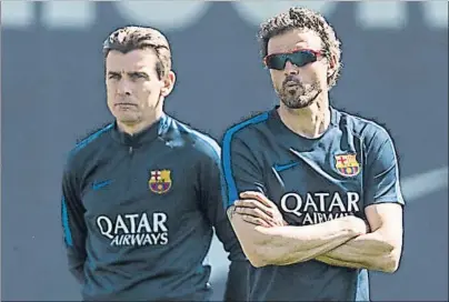  ?? FOTO: PERE PUNTÍ ?? Las rotaciones no le han funcionado esta temporada a Luis Enrique y Juan Carlos Unzué.