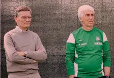  ?? AFB ?? Tandem Giovanni Sartori, 62 anni, con il tecnico Gian Piero GasperinI