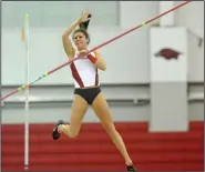  ?? (NWA Democrat-Gazette file photo) ?? Former Arkansas pole vaulter Megan Zimlich will be participat­ing in a competitio­n today hosted by former Arkansas pole vaulter Sandi Morris in Greenville, S.C.
