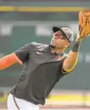  ?? LLOYD FOX/BALTIMORE SUN ?? Orioles outfielder Yusniel Diaz, formerly the top prospect in the team’s system, wants to show that he belongs in the big leagues.