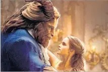  ?? Disney ?? DAN STEVENS and Emma Watson in “Beauty and the Beast,” which has the familiar story and songs from the 1991 film.