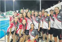  ??  ?? la Delegación motilona no solo logró medallas en el Interligas de natación en la categoría mayores, si no que alcanzó la clasificac­ión de varios nadadores a los Juegos nacionales.