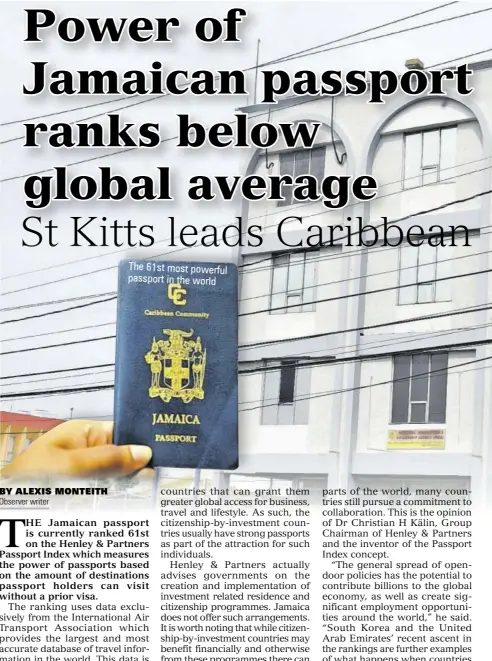 Jamaica's Passport is 61st Most Powerful in the World - YARDHYPE