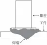  ??  ?? 图7 母材焊穿或焊瘤示意图
螺柱 工件 焊瘤