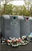  ??  ?? Bottle banks